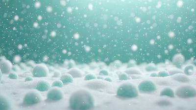 The primary subject of the image is a snowy scene with a blue background. The setting appears to be a winter landscape, possibly a snowy mountain or a snow-covered field. The visual style of the image is a combination of photo and digital art, creating a unique and captivating representation of the snowy environment. The dominant colors in the image are blue and white, which contribute to the overall mood of the scene, evoking a sense of tranquility and beauty.